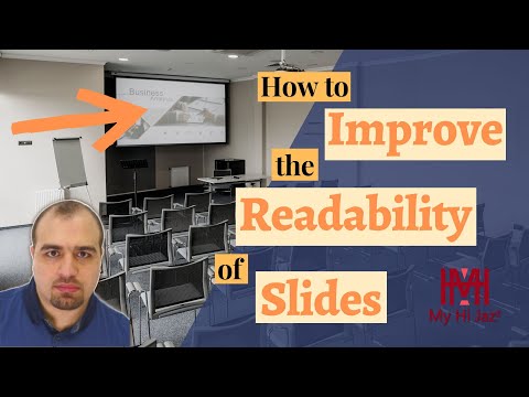 How to Improve the Readability of Presentation Slides